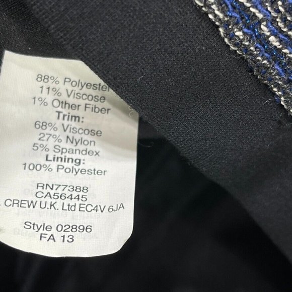 MADEWELL Dress Multicolor Metallic Pencil Sheath Women's Size 6 - Picture 12 of 13